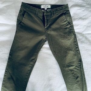 Olive Green Skinny Stretch Topman Pants